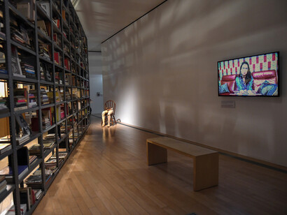 Kader Attia, Un descenso al Paraíso, vista de exhibición. Cortesía del Museo Amparo