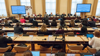 The debate "Migration and human solidarity, a challenge and an opportunity for Europe and the MENA region"