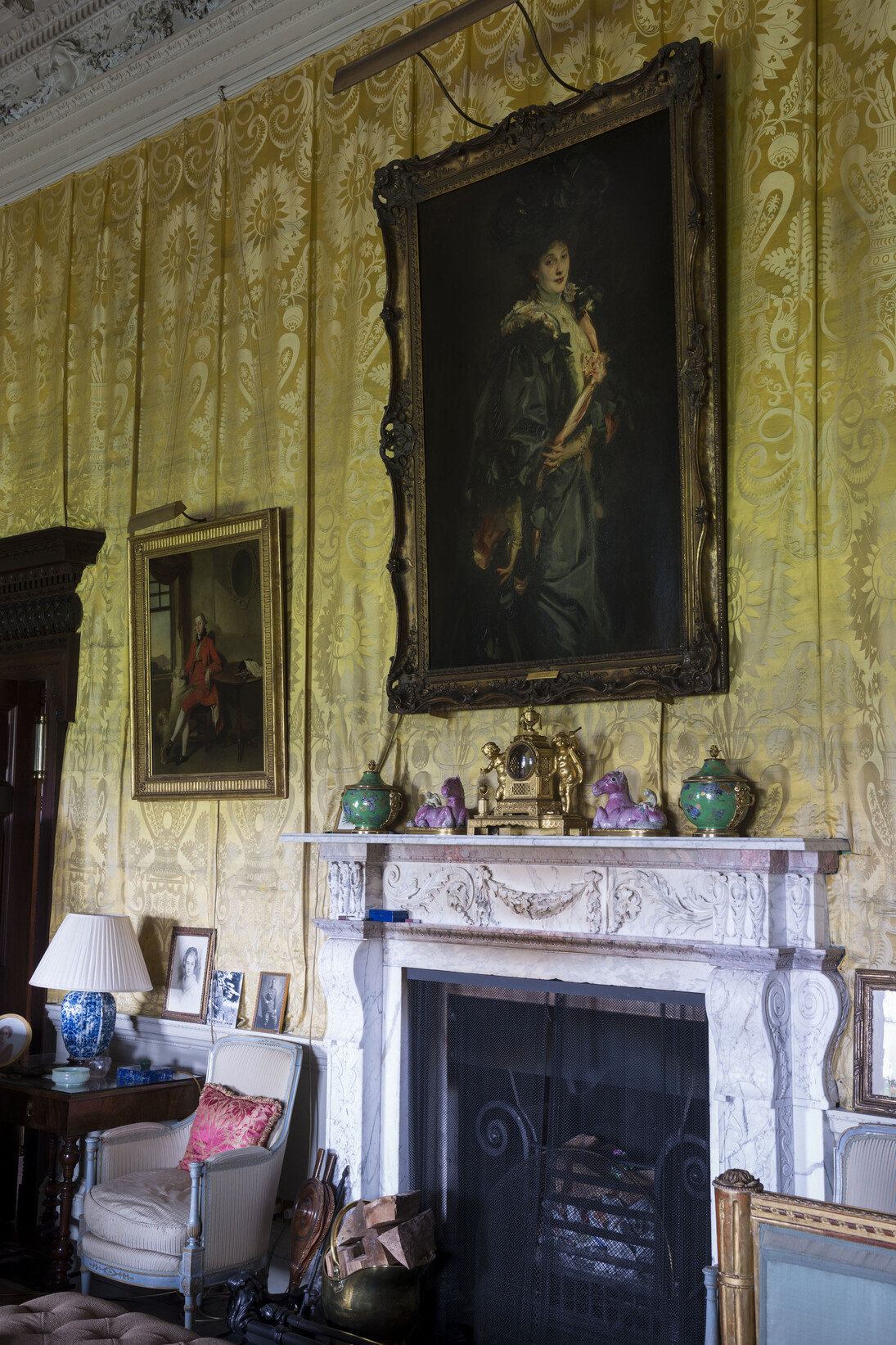 Houghton Hall, Yellow Drawing Room. Photo by James Merrell