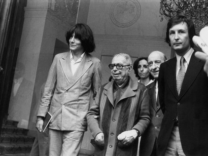 André Glucksmann con Jean-Paul Sartre