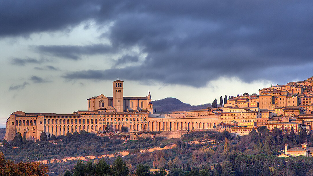 A view from the town of Assisi in Italy