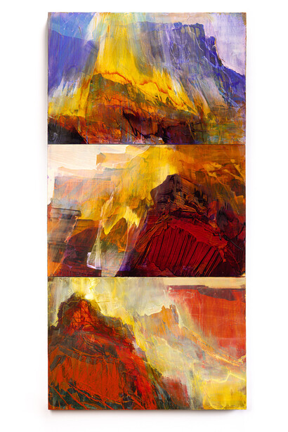 James Lavadour, Home ground, artwork in exhibition. Courtesy of PDX Contemporary Art