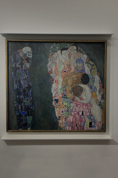 Gustav Klimt, Life and Death, 1908-1915. Oil Paint on Canvas. Leopold Museum, Vienna