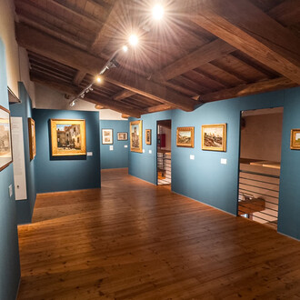 Stanislao Pointeau, a Tuscan Macchiaiolo of French descent, exhibition view. Courtesy of Gallerie degli Uffizi