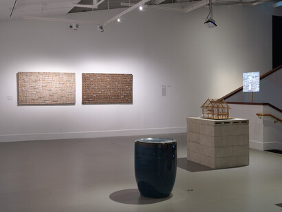 Trần Lương, Tầm tã - soaked in the long rain, exhibition view. Courtesy of Govett-Brewster Gallery 