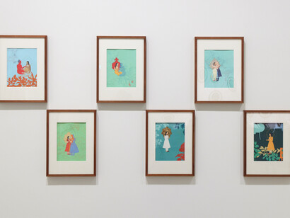 Nusra Latif Qureshi, Birds in far pavilions, exhibition view. Courtesy of the Art Gallery of NSW