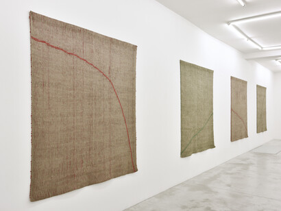 Analia Saban. Quantifiable, exhibition view. Courtesy of Praz Delavallade