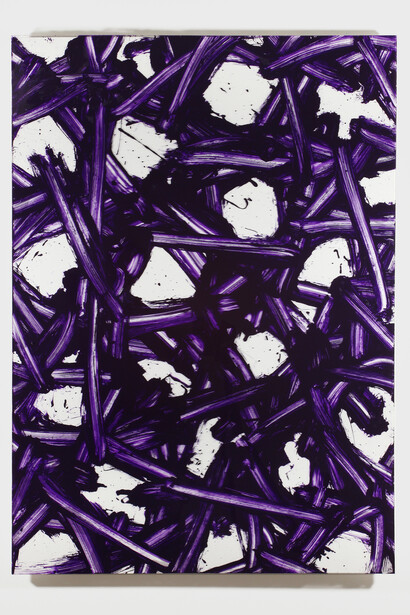 Gianni Asdrubali, Zakeusse, 2020. Industrial painting on plexiglass on board, 100 x 70 x 5cm. Courtesy of A arte Invernizzi, Milan. Photo Mattia Mognetti, Milan
