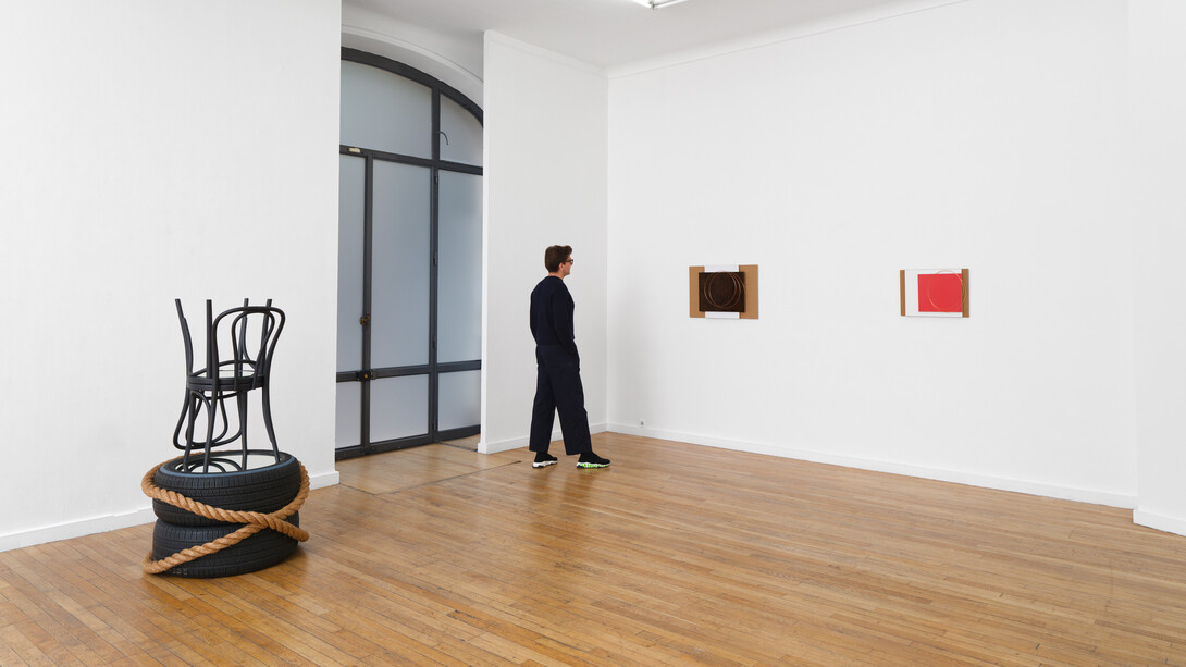 Dorothea Rockburne, exhibition view. Courtesy of Ceysson and Bénétière Gallery