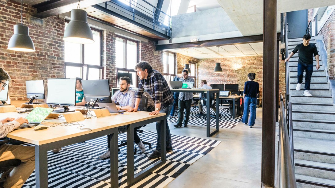 The startup workforce is fully immersed in the day-to-day operations