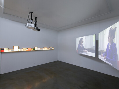 Various artists, Around every circle another can be drawn, exhibition view. Courtesy of Ravnikar Projects 