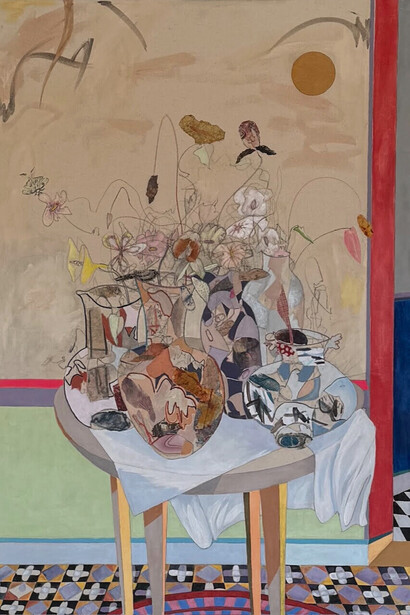 It is as if the stems of Lasar's flowers seem to be having a dialogue amongst themselves