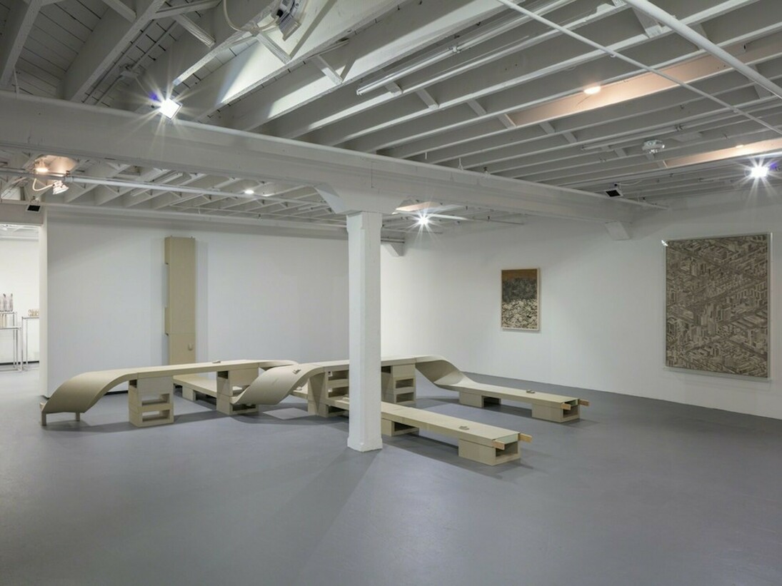 Thomas Bayrle, Exhibition view. Courtesy of The Institute of Contemporary Art