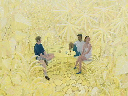 Ben Sledsens, Yellow jungle (detail), 2025. Courtesy of Massimo De Carlo Pièce Unique