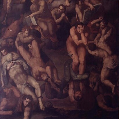 Alessandro Allori, Giudizio Universale , 1560-62. Chiesa della S.ma Annunziata, Firenze, Italia