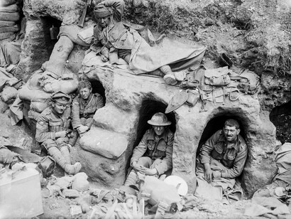 Trinchera en la línea del Somme