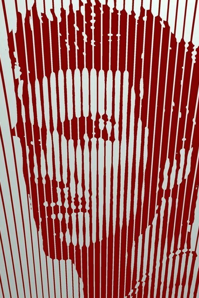 Marcos Marin, David Beckham, 2014, Acrylic on canvas, 140 x 140 cm, © Marcos Marin. Courtesy the artist and Gallery Elena Shchukina
