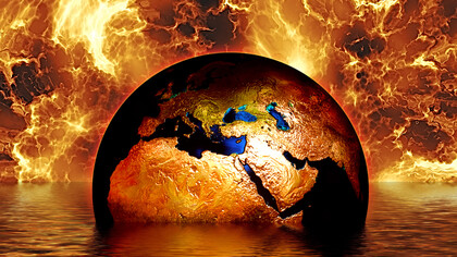 The planet Earth is being destroyed by fossil fuels