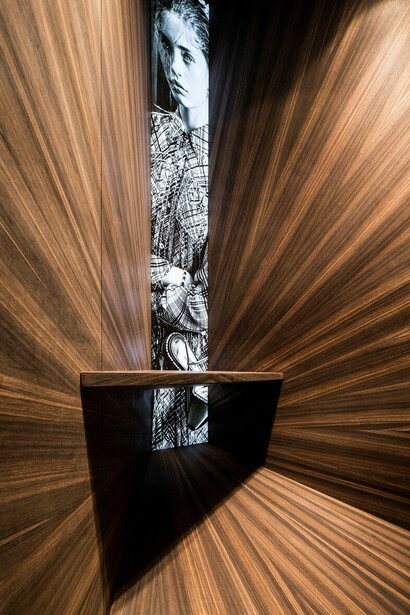 Martino Gamper. Prada corner installation window displays