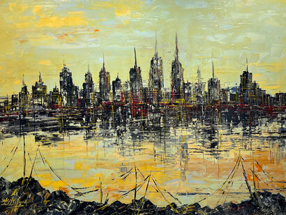 Bruno D’Anna, Untitled One, oil on canvas, 36x48 inches, 2021. Courtesy the artist and Bitfactory Gallery, Denver