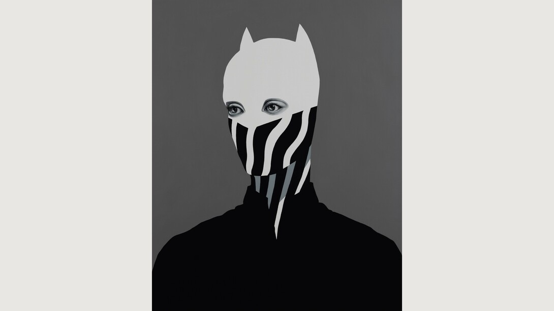 Shigeki Matsuyama, Portrait of dazzle AH #239,
acrylic on canvas - 100 x 80 cm. Courtesy of the artist and GR Gallery