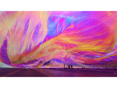 Tomas Saraceno, The Iridescent notion of the Cloud, 2014, digital video in slow motion, duration 1'15", Edition of 6, frames da video, comissioned by M+, Gunpowder and Arts Catalyst UK, courtesy pinksummer, Genova