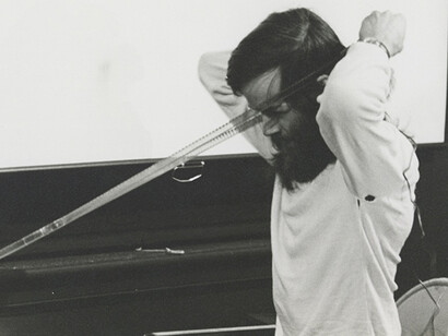 Introducing Tony Conrad. Courtesy of Carpenter Center for the Visual Arts