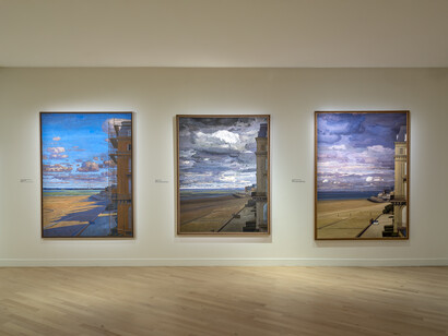 Monet / Sécheret. Paysages d'eau, vue d'exposition. Avec l'aimable autorisation du Musée Marmottan-Claude Monet