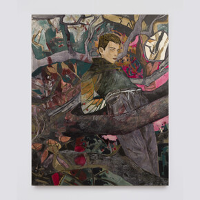 Hernan Bas, It comes out every 17 years, 2017, Acrylic and enamel on linen, 127 x 101,6 cm / 50 x 40 in. Courtesy Perrotin. Photo: Kei Okano