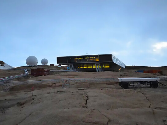 Bharati is a permanent Antarctic research station commissioned by India. It is India's third Antarctic research facility and one of two active Indian research stations, alongside Maitri. India's first committed research facility, Dakshin Gangotri, is being used as a supply base