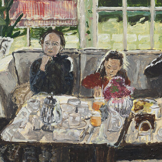 Polina Barskaya, Gleneagles breakfast (detail), 2026. Courtesy of Althuis Hofland Fine Arts