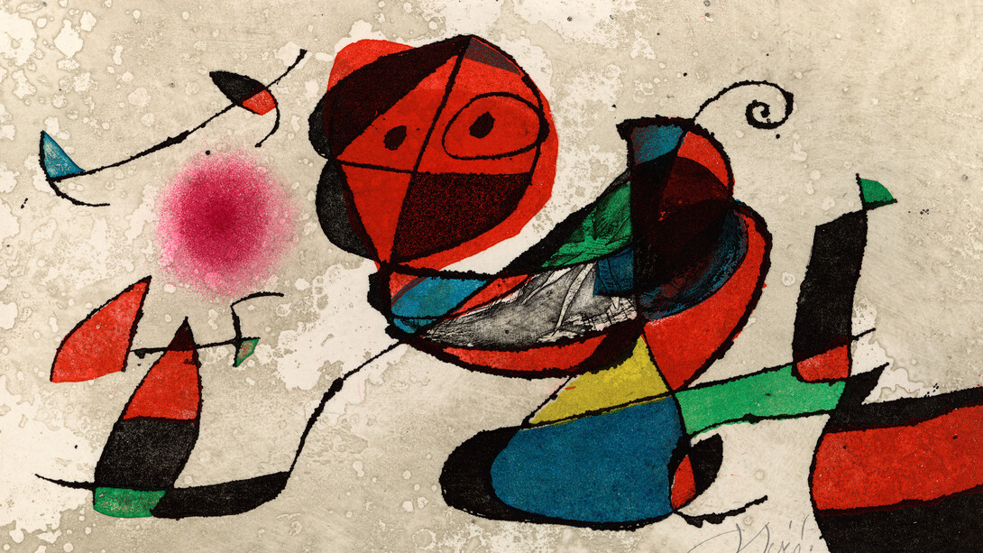 Joan Miró, Gaudí XIII, (detail) 1979. Courtesy of Casa Batlló
Contemporary. Fundació Joan
Miró, Barcelona © Successió Miró, 2026