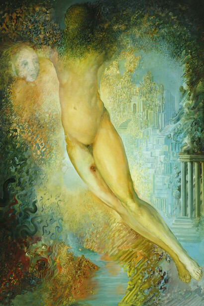 Ljuba Popovic, Wound, oil on canvas, 160 x 130, 1985. 