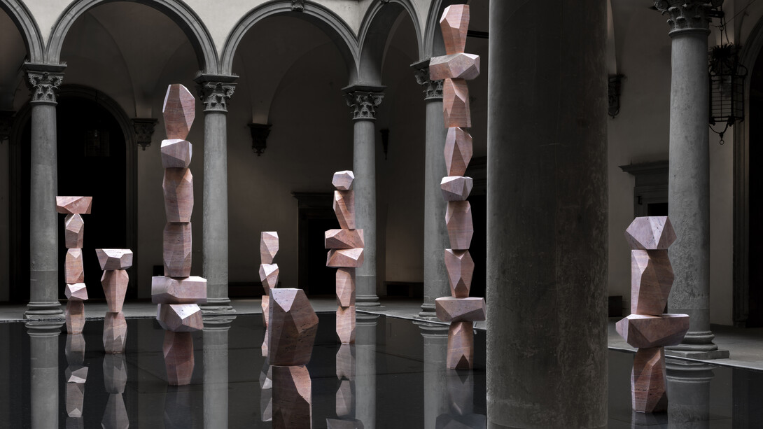 Superflex, There are other fish in the sea, exhibition view. Courtesy of Palazzo Strozzi. Photo by Ela Bialkowska, Okno Studio