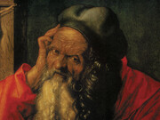 Albrecht Dürer. St. Jerome, 1521, detail. Oil on panel, 60 x 48 cm. Museu Nacional de Arte Antiga, Lisbon