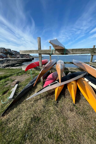 Un gruppo di kayak, Nuuk, Groelandia