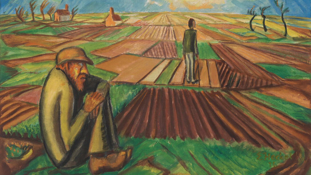 Erich Heckel, Flandrische Ebene, 1916. Courtesy of Musée des Beaux-Arts de Gand