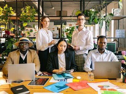 Professionals from varied backgrounds working side by side, symbolising the workforce diversity that fuels innovation and growth