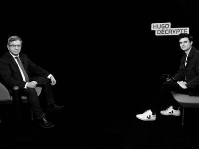 Interview de Jean Luc Melenchon par Hugo Decrypte, qui a dépassé le million de vues sur Youtube © Chaîne Youtube Hugo Décrypte 