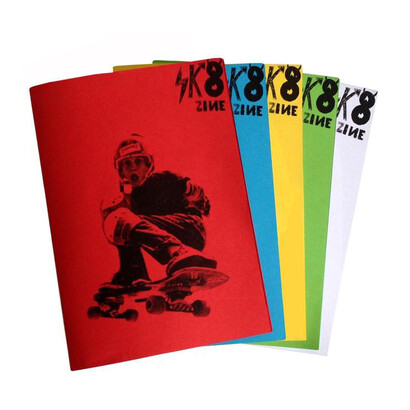 Fanzine, Skate, progetto del 2010 con i ragazzi di strada, collage e fotocopie su carte colorate e poi stampa in 
offset
