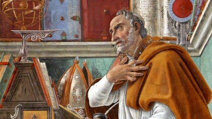 St. Augustine pondering the notion of time