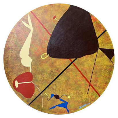 Festivity, 2018, 150cm , Acrylic on canvas By Bakhodir Jalal