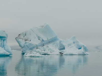 Gelo da Antarctica derretendo
