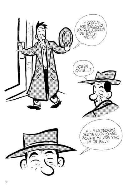 Ilustración de la novela gráfica "Uncle Bill", editada por Sexto Piso