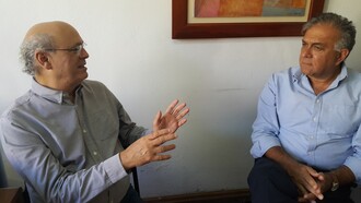  Carlos Fernando Chamorro entrevistado por Jaime Ordóñez. © Periodista Jorge Araya