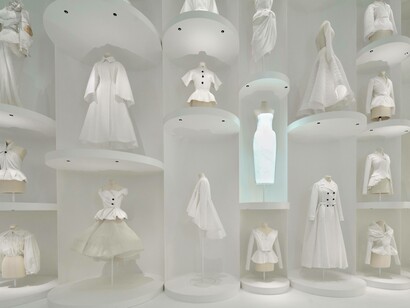 Installation view of “Christian Dior: Designer of Dreams” at Museum of Contemporary Art Tokyo, 2022