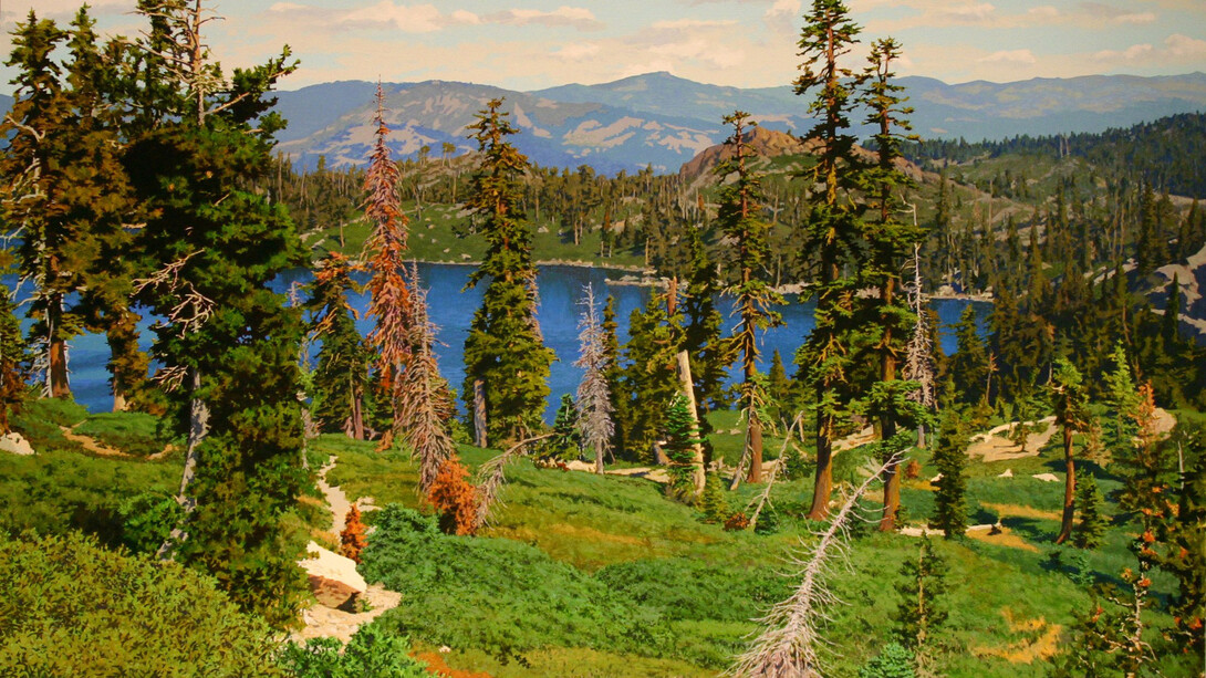 Peter Loftus, Trail above Silver Lake, 2006. Courtesy of Andra Norris Gallery