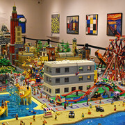 Think outside the brick: the creative art of LEGO®, exhibit view. Courtesy of the Columbus Museum of Art