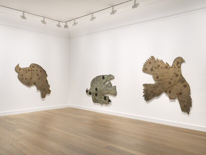 Kiki Smith, Flight, vue de l'exposition. Avec l'aimable autorisation de la Galerie Lelong