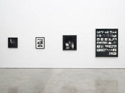 Paul McCartney, Rearview mirror. Photographs, December 1963–February 1964, exhibition view. Courtesy of Gagosian Gallery